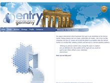 Tablet Screenshot of entry-germany.com